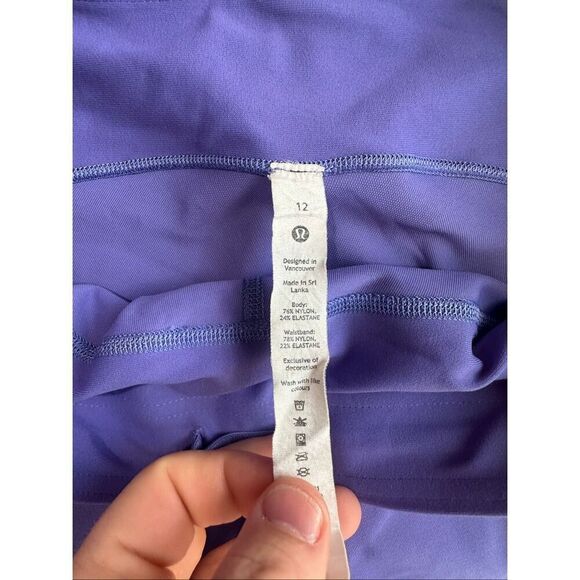 Lululemon SenseKnit Running High-Rise Short 10" Charged Indigo Size 12 - Picture 5 of 6